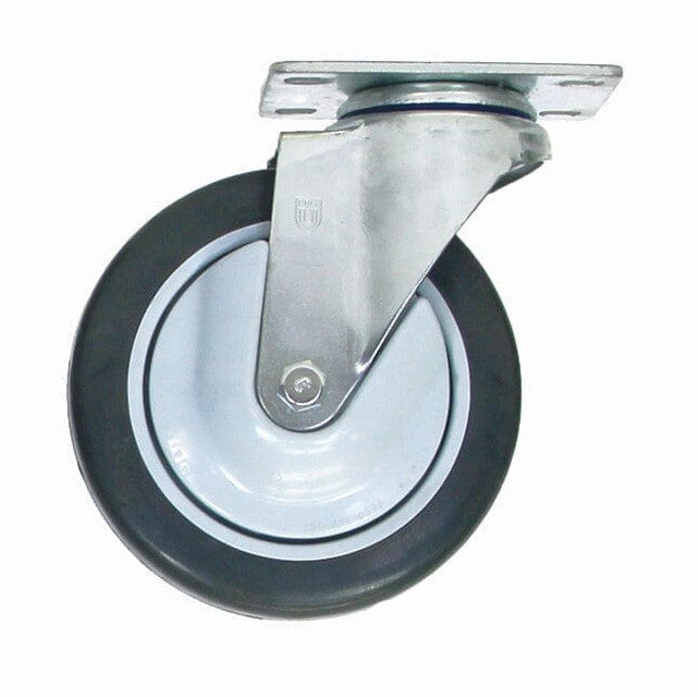 5" Clean Wheel System™ Swivel Plate Caster for Vinyl and Poly Trucks