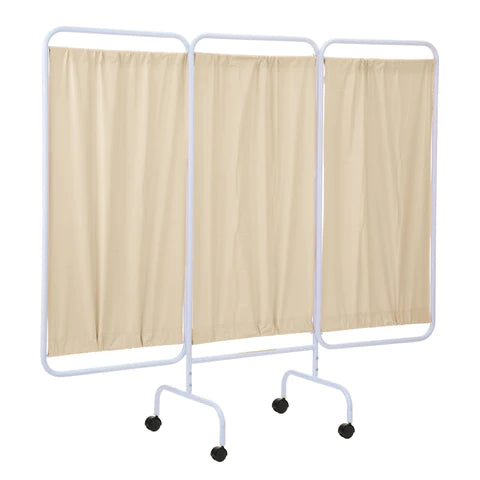 Three Panel Mobile Medical Privacy Screen, USA Made