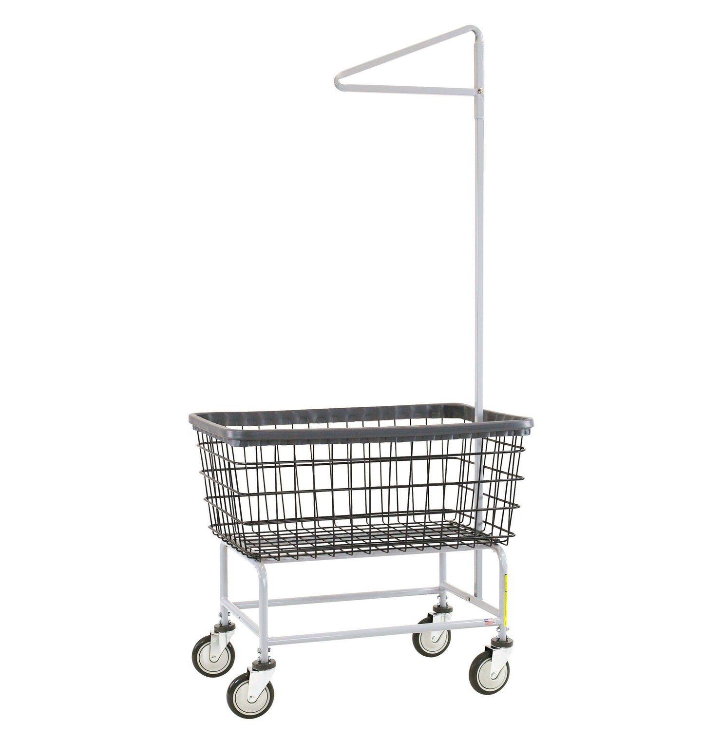 Dura-Seven™ Large Capacity Laundry Cart w/ Single Pole Rack