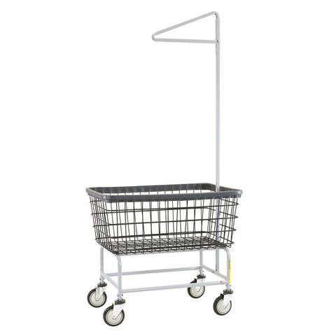 R&B WIRE PRODUCTS ショッピングカート Dura-Seven™ Large Laundry Cart w/ Single Pole Rack | R&B Wire