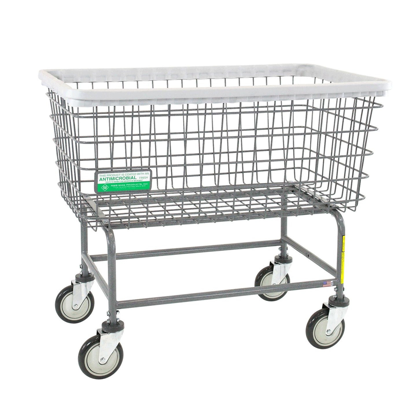 6 Bushel Antimicrobial Wire Laundry Cart