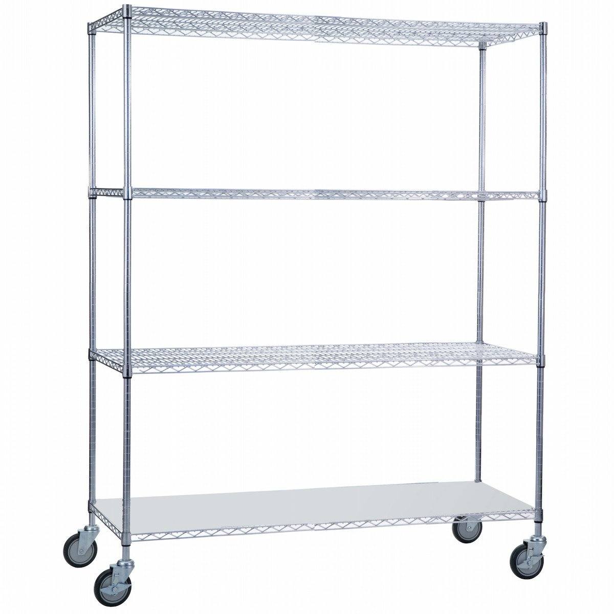 Linen Cart 18 x 60 x 68 With Solid Bottom - SHORT