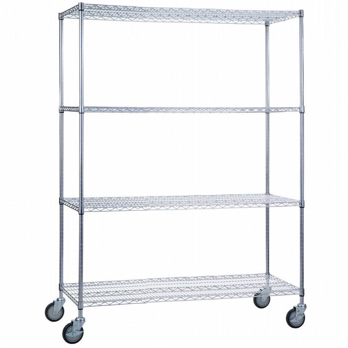 Linen Cart 18 x 60 x 72 With Wire Shelves