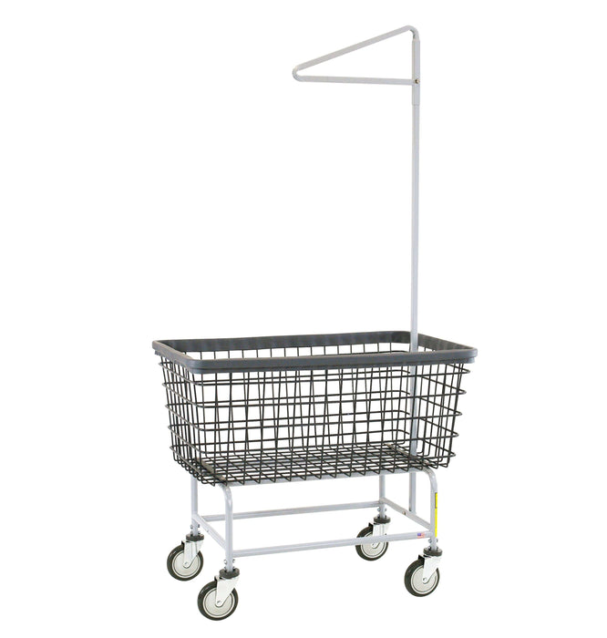 Mega Capacity Laundry Cart Double Pole Rack Big Dog