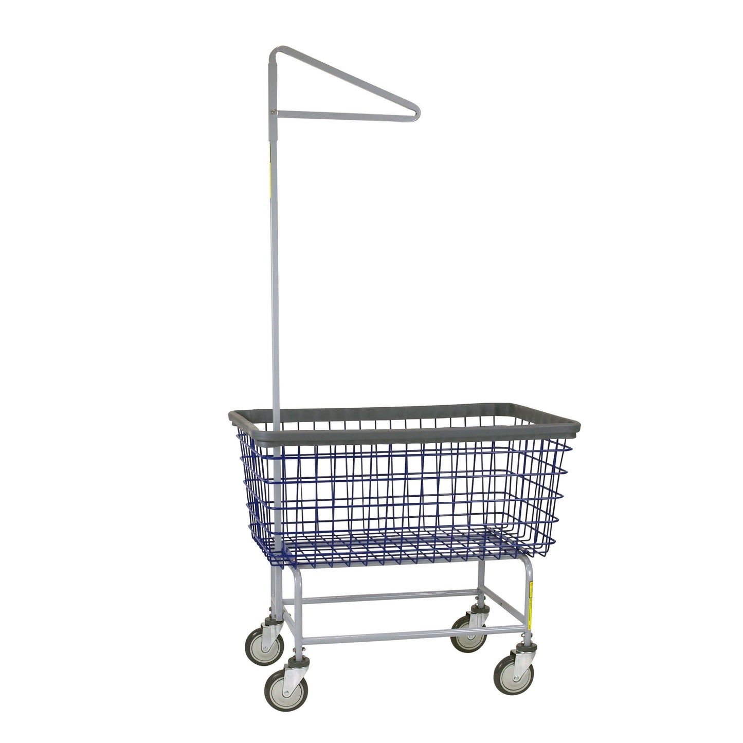 Mega Capacity Laundry Cart Single Pole Rack