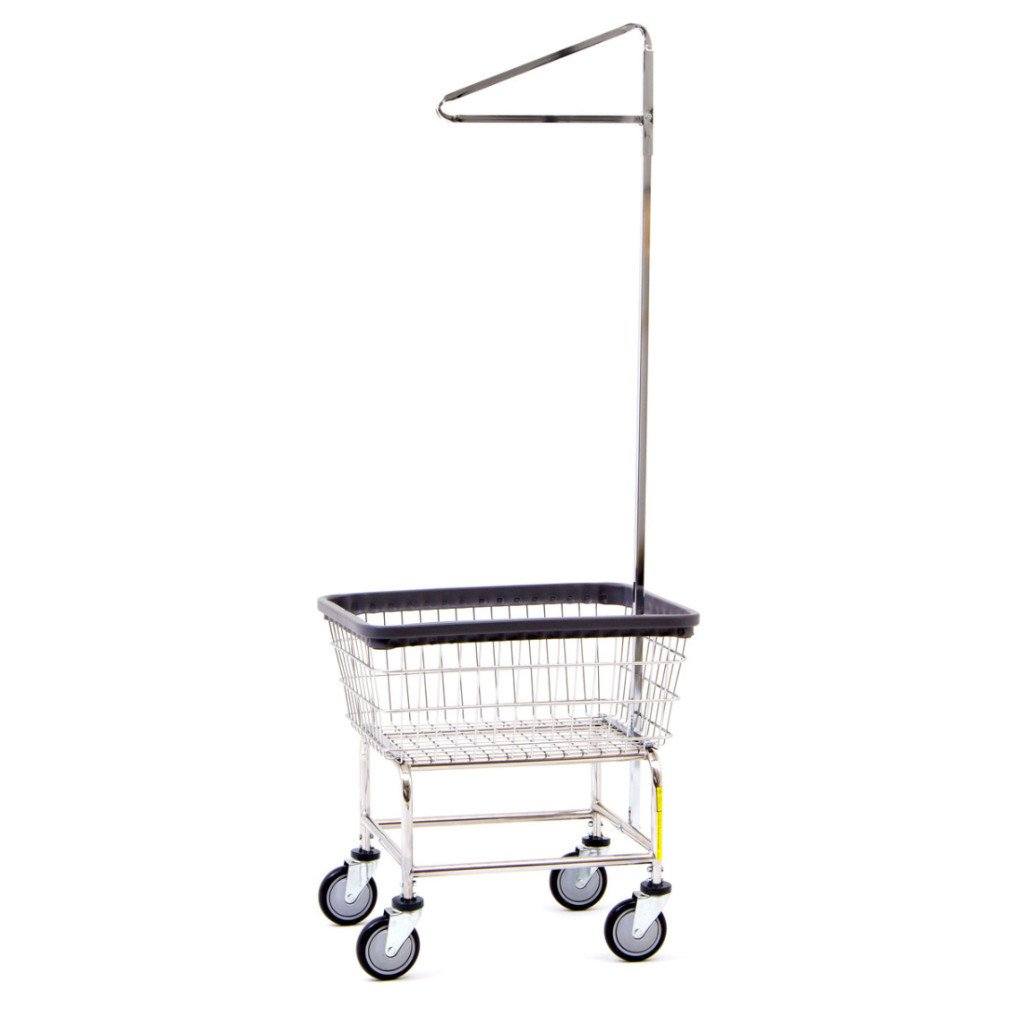 R&B Wire® | Standard Laundry Cart w/ Single Pole Rack | 2.50 R&B Wire® | Standard Laundry Cart w/ Single Pole Rack | 2.50