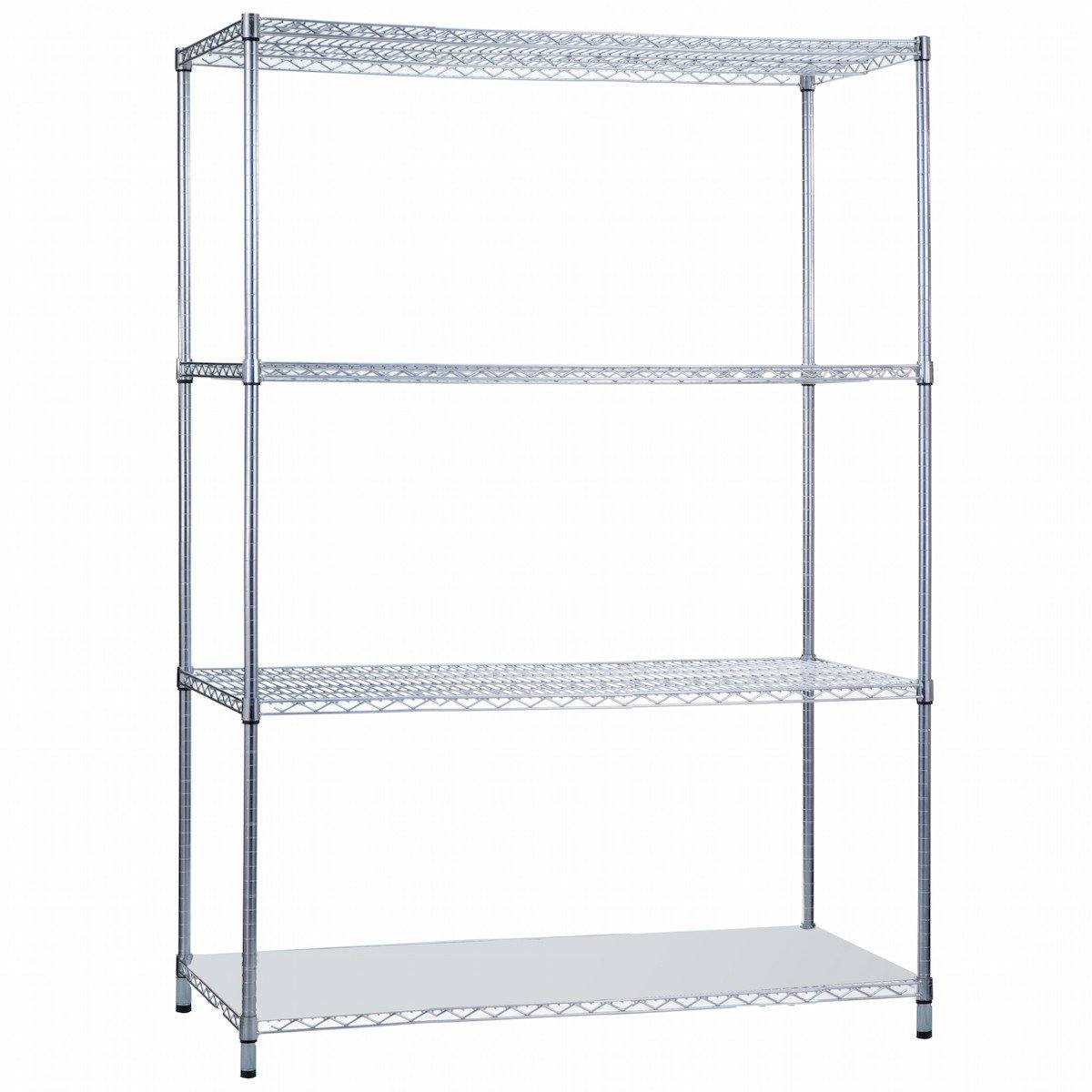 Shelving Unit 48 x 24 x 72, with Solid Bottom Shelf