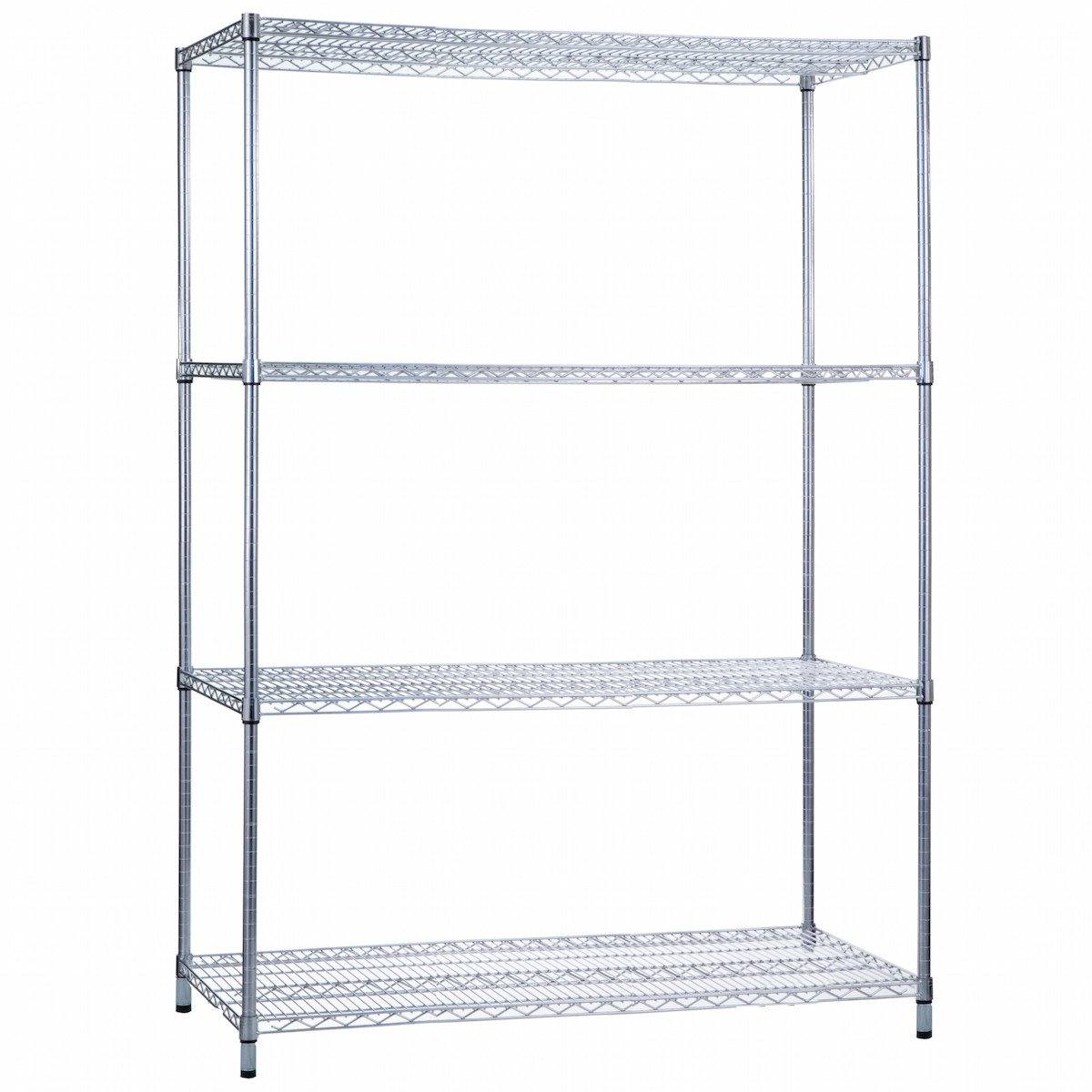 Shelving Unit 48 x 18 x 72, Wire Shelves (w/o Casters)