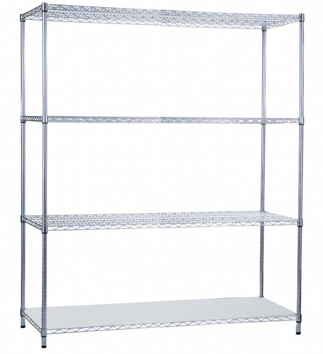 Shelving Unit 18 x 60 x 72, with Solid Bottom Shelf