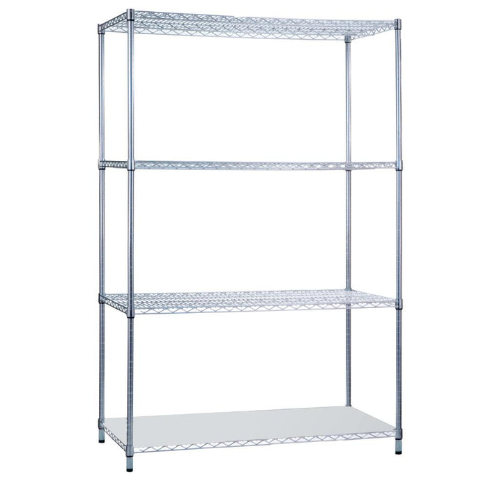 Shelving Unit 24 x 36 x 62, with Solid Bottom Shelf