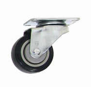 Replacement 3" Swivel Plate Caster for Vinyl and Poly Trucks