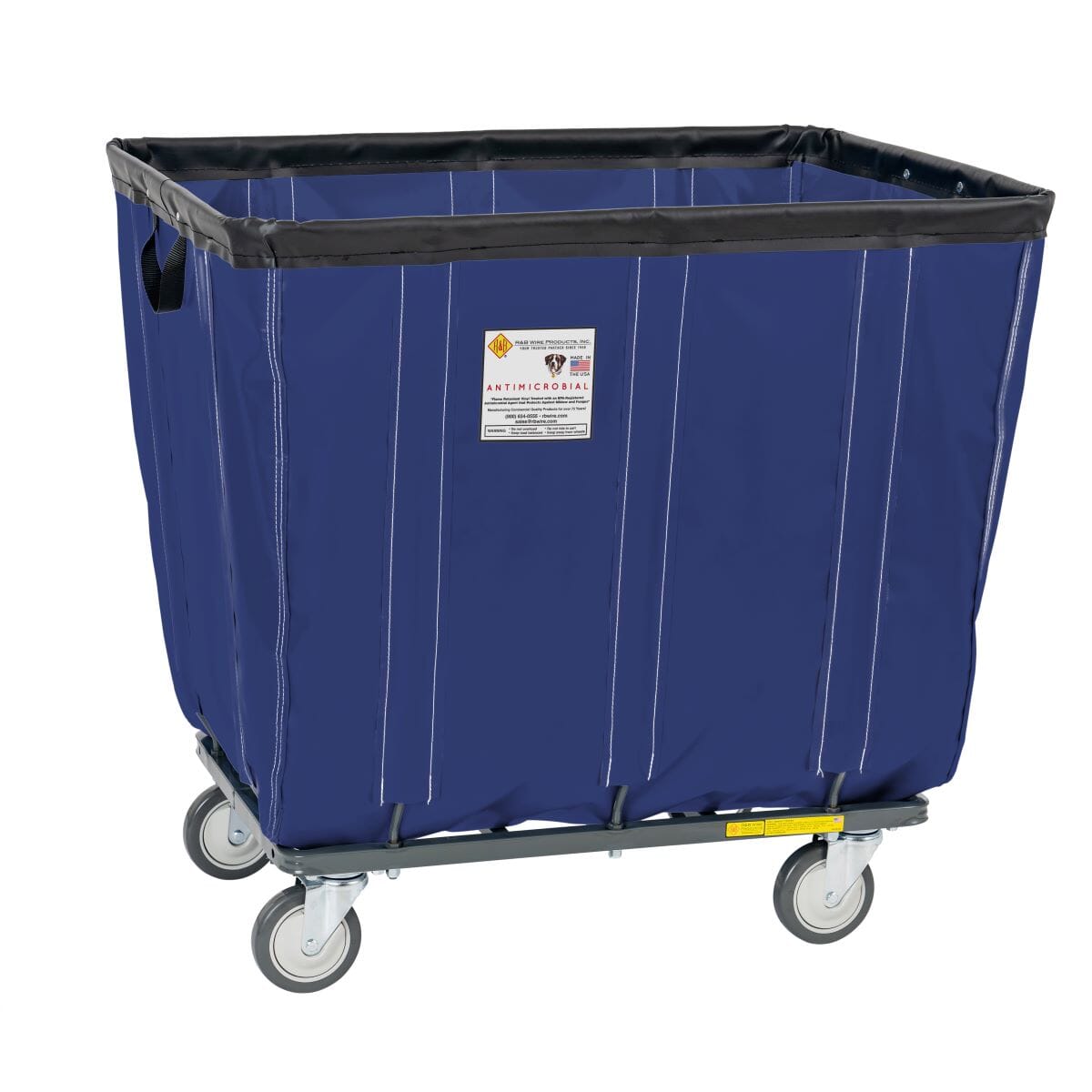 Vinyl Basket Truck w/ Antimicrobial Liner - 6 Bushel