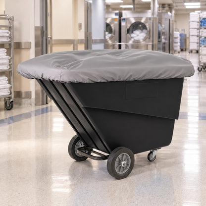 Elastic Vinyl Cover for 1.5 and 2 Cubic Yard Tilt Trucks, Gray