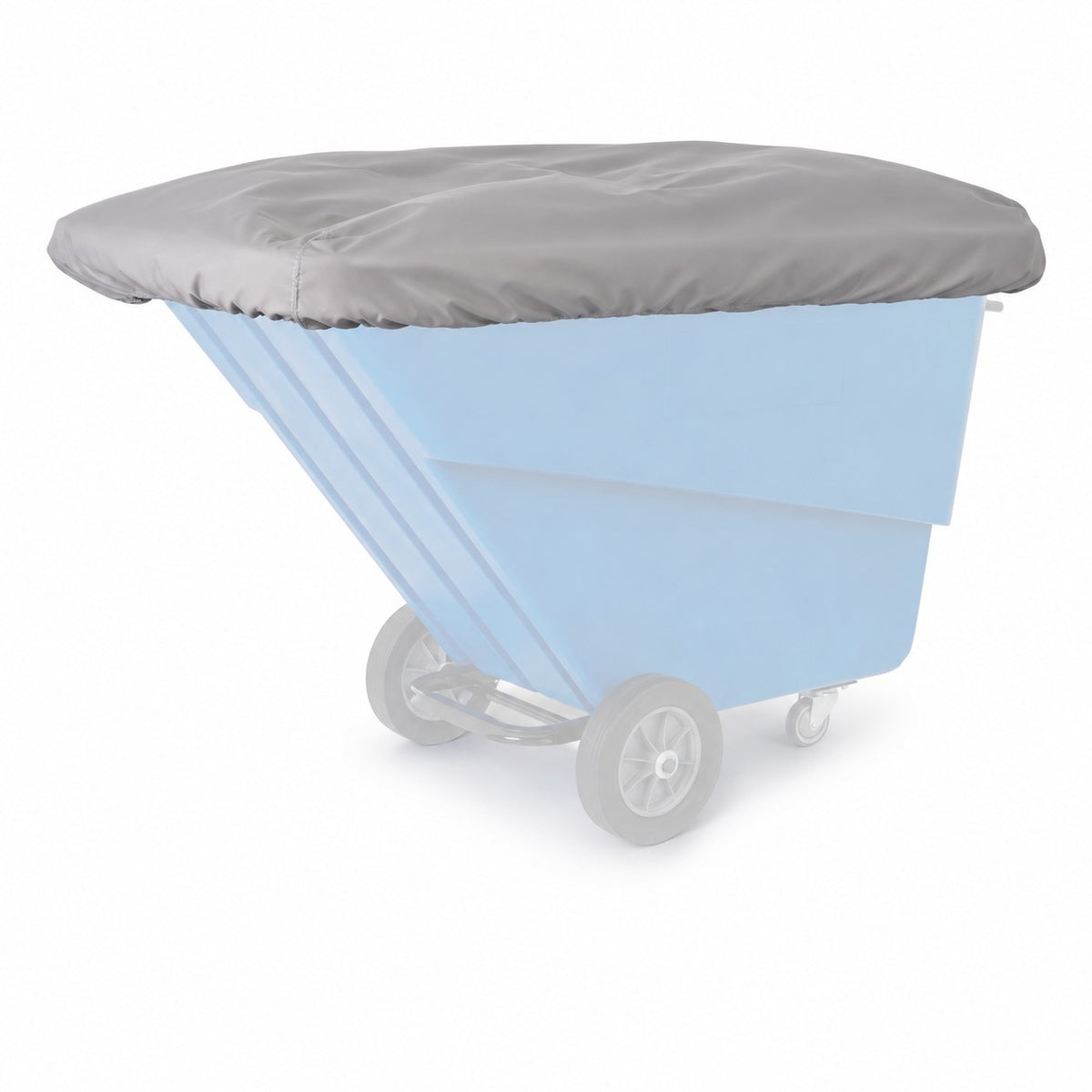 Elastic Vinyl Cover for 1.5 and 2 Cubic Yard Tilt Trucks, Gray