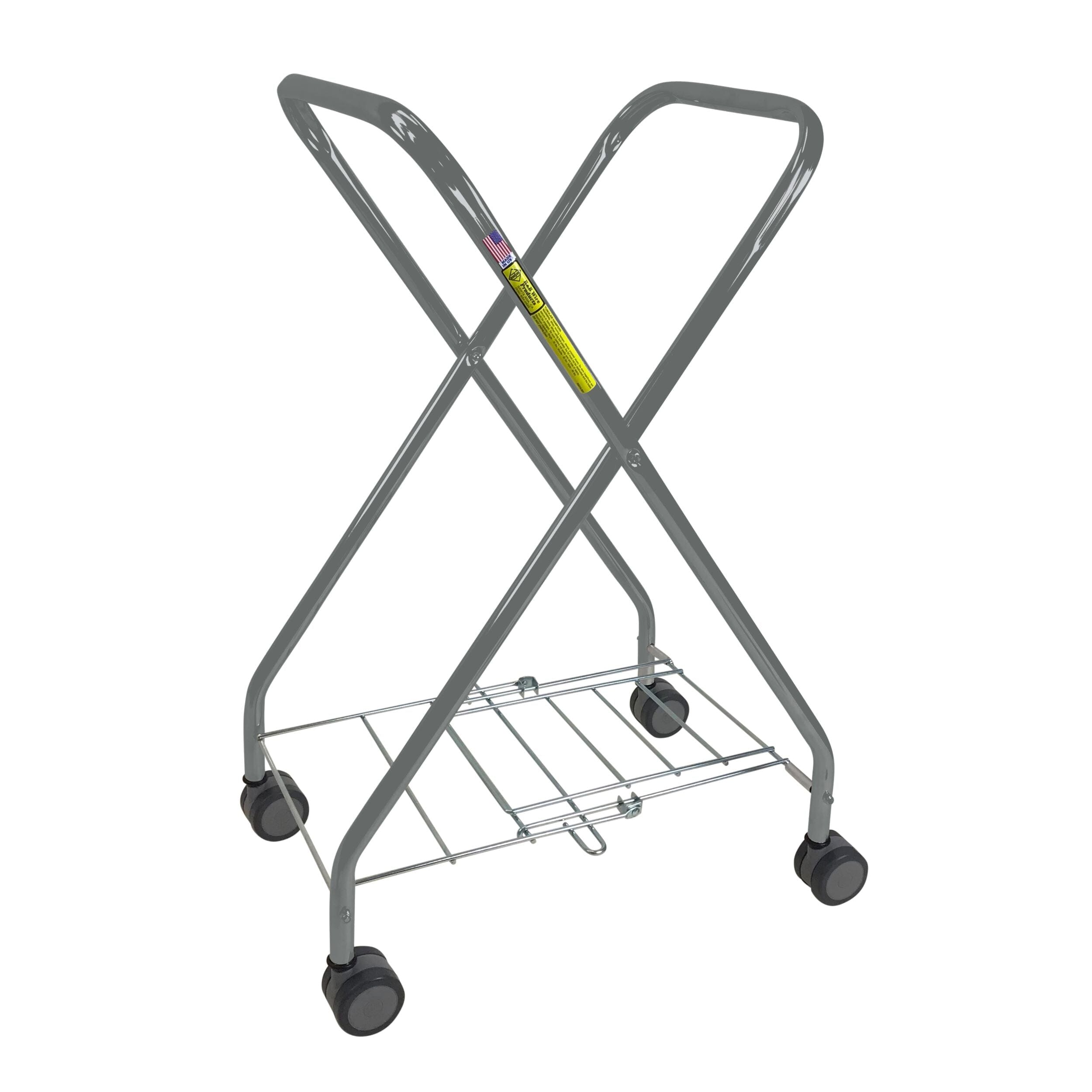 Powder Coated Solid Shelf 18 x 48, Wire Laundry Carts