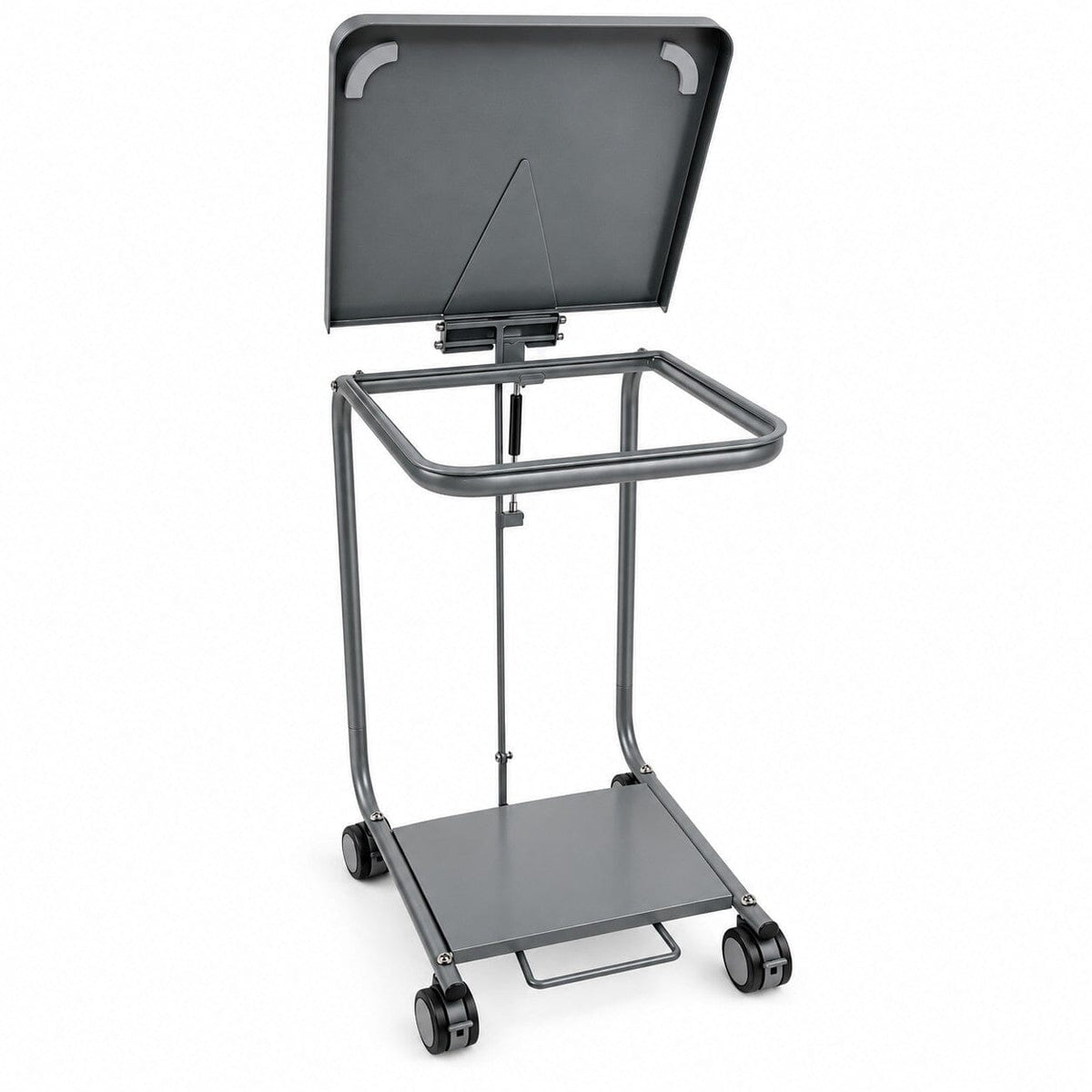 Antimicrobial Quiet Closure Hamper w/ Metal Lid, Foot Pedal & Damper