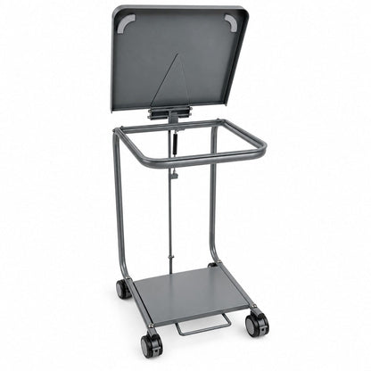 Antimicrobial Quiet Closure Hamper w/ Metal Lid, Foot Pedal & Damper