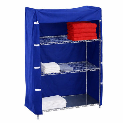 Short Wire Shelving Unit Nylon Cover 48x24x62