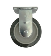 5" Rigid Plate Caster for Vinyl and Poly Trucks