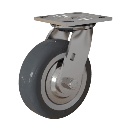 6" Swivel Plate Caster for Bulk Transport & Turnabout Trucks