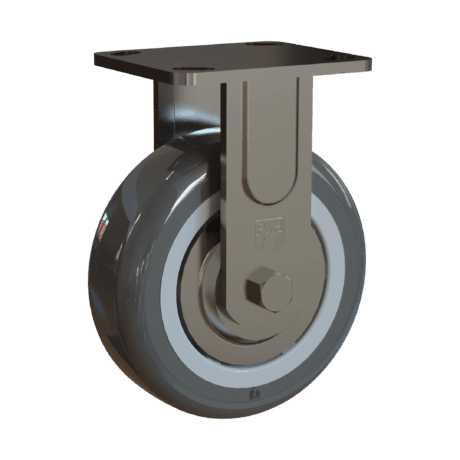 6" Rigid Plate Caster for Bulk Transport & Turnabout Trucks