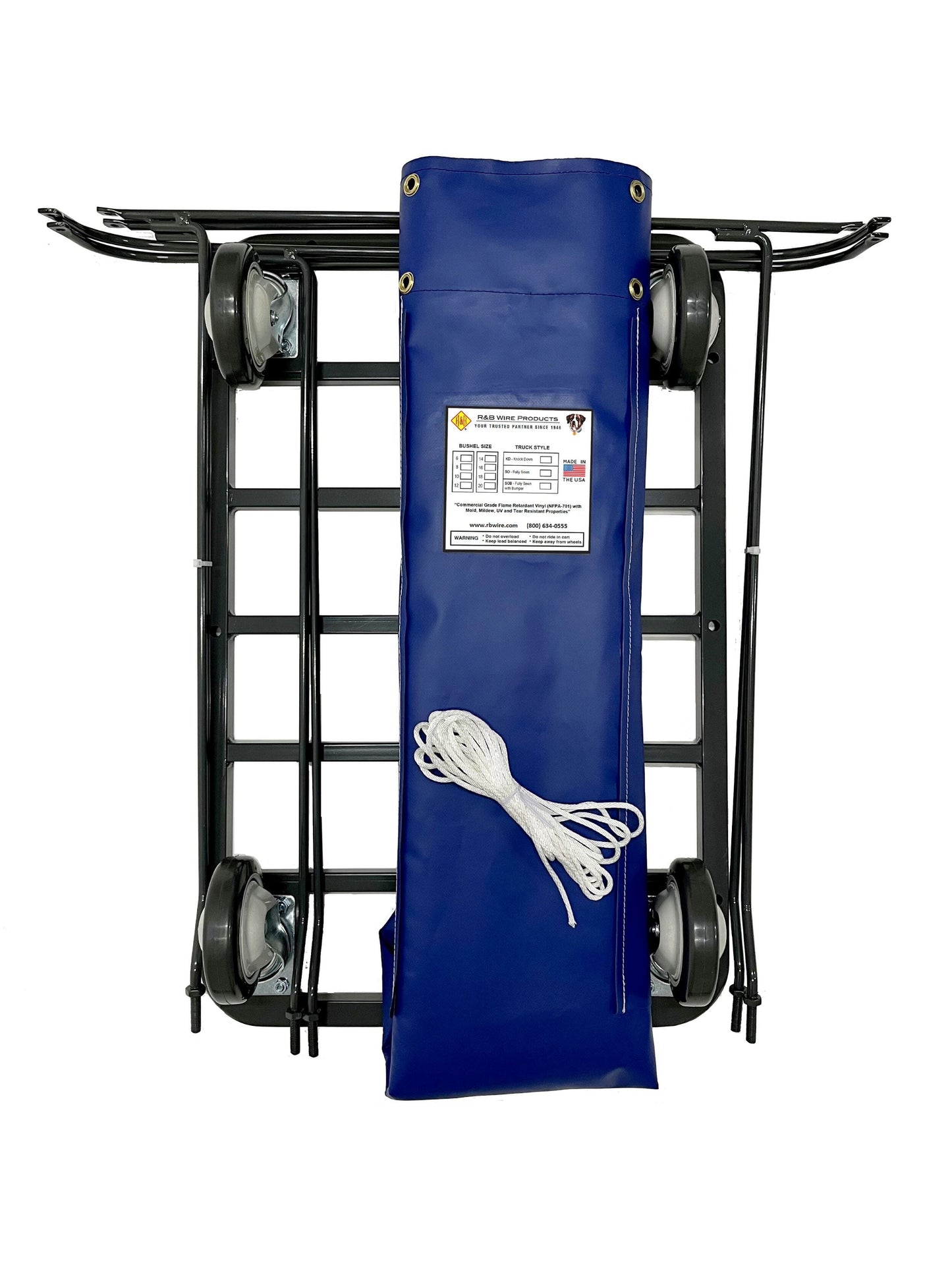 UPS/FEDEX-ABLE Antimicrobial Basket Truck - 6 Bushel
