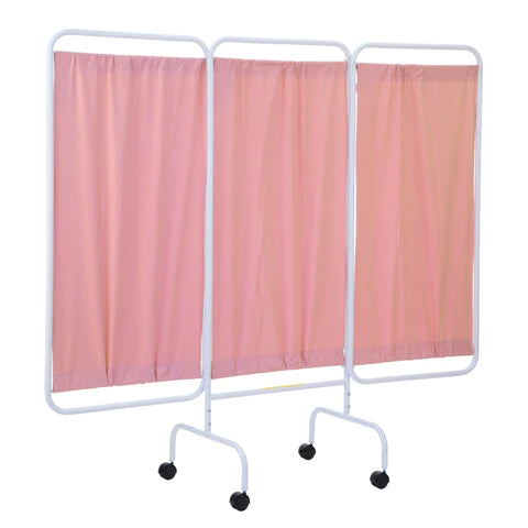 Three Panel Mobile Medical Privacy Screen, USA Made