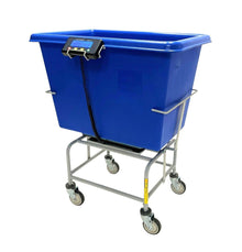 Mobile Laundry Digital Scale w/Poly Tub, 250 lb. Capacity