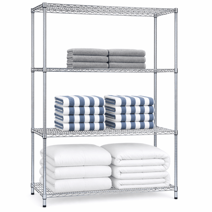 Shelving Unit 24 x 48 x 72 Wire Shelves (w/o Casters)