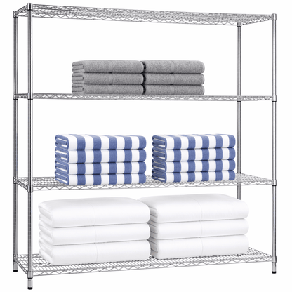 Shelving Unit 18 x 60 x 62 Wire Shelves (w/o Casters)