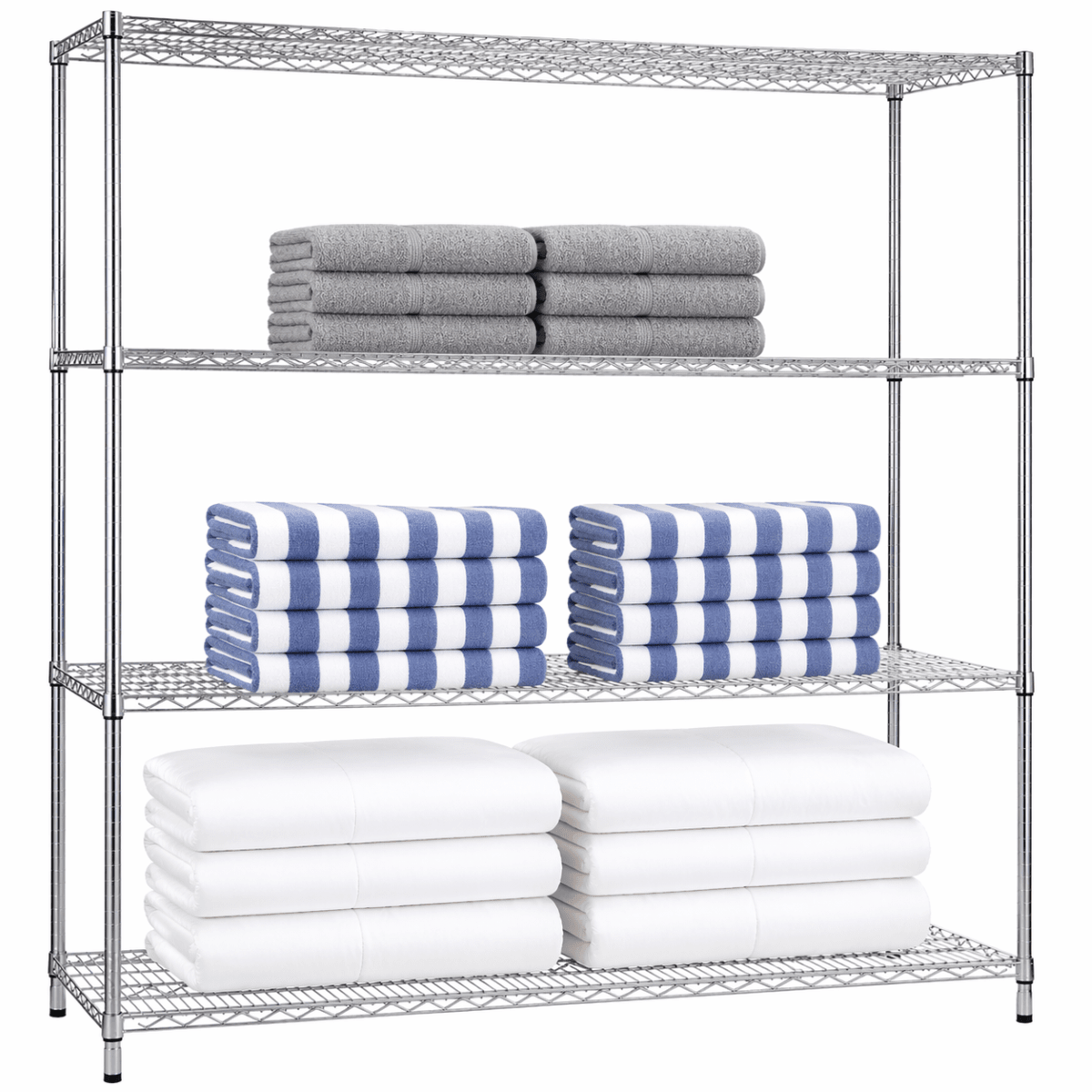 Shelving Unit 24 x 60 x 62 Wire Shelves (w/o Casters)