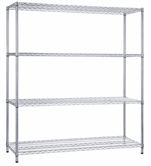 Shelving Unit 18 x 60 x 72 Wire Shelves (w/o Casters)