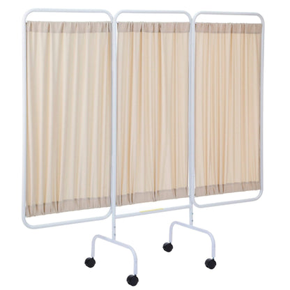 Designer Antimicrobial Mobile Three Panel Privacy Screen, USA Made