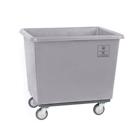 Large grey vinyl basket truck.