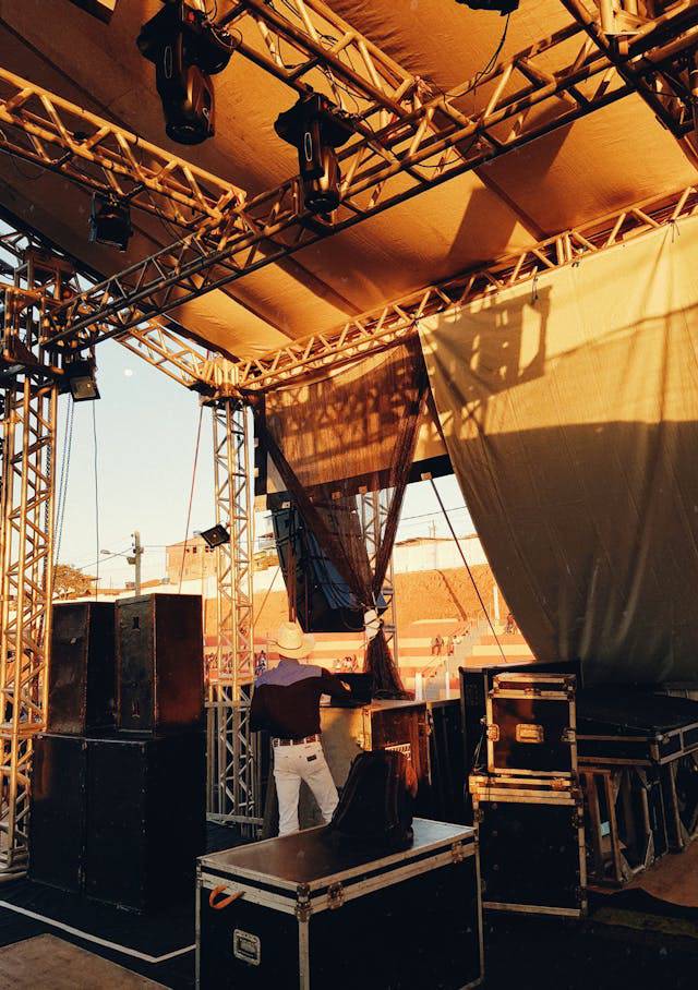 Concert stage setup