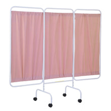 Moblie Antimicrobial Three Panel Privacy Screen