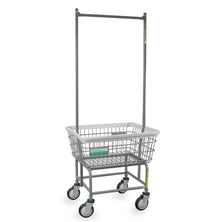 Antimicrobial Laundry Cart Double Pole Rack