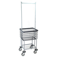Elevated Laundry Cart w/ Double Pole Rack in Dura-Seven™ Anti-Rust Coating