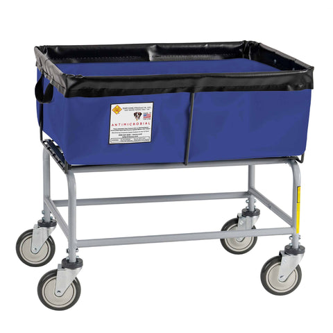 Antimicrobial Elevated Vinyl Basket Truck - 3 Bushel