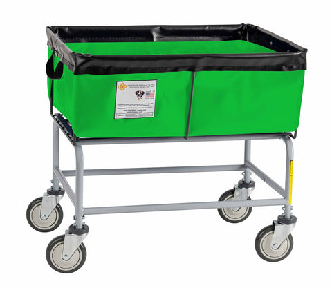 R&B Wire 3 Bushel Fully Sewn Elevated Vinyl Basket Truck, Jelly Bean Green