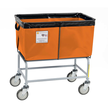 R&B Wire 4 Bushel Fully Sewn Elevated Vinyl Basket Truck, Orange