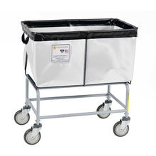 R&B Wire 4 Bushel Fully Sewn Elevated Vinyl Basket Truck, White
