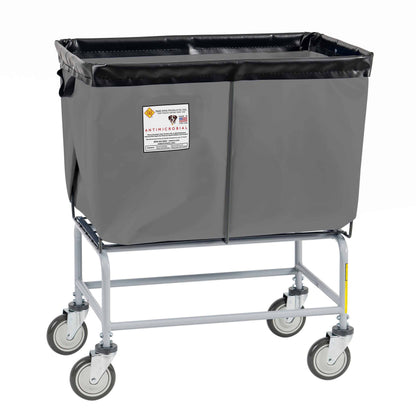 Antimicrobial Elevated Vinyl Basket Truck - 6 Bushel