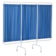 Designer Antimicrobial Stationary Three Panel Privacy Screen
