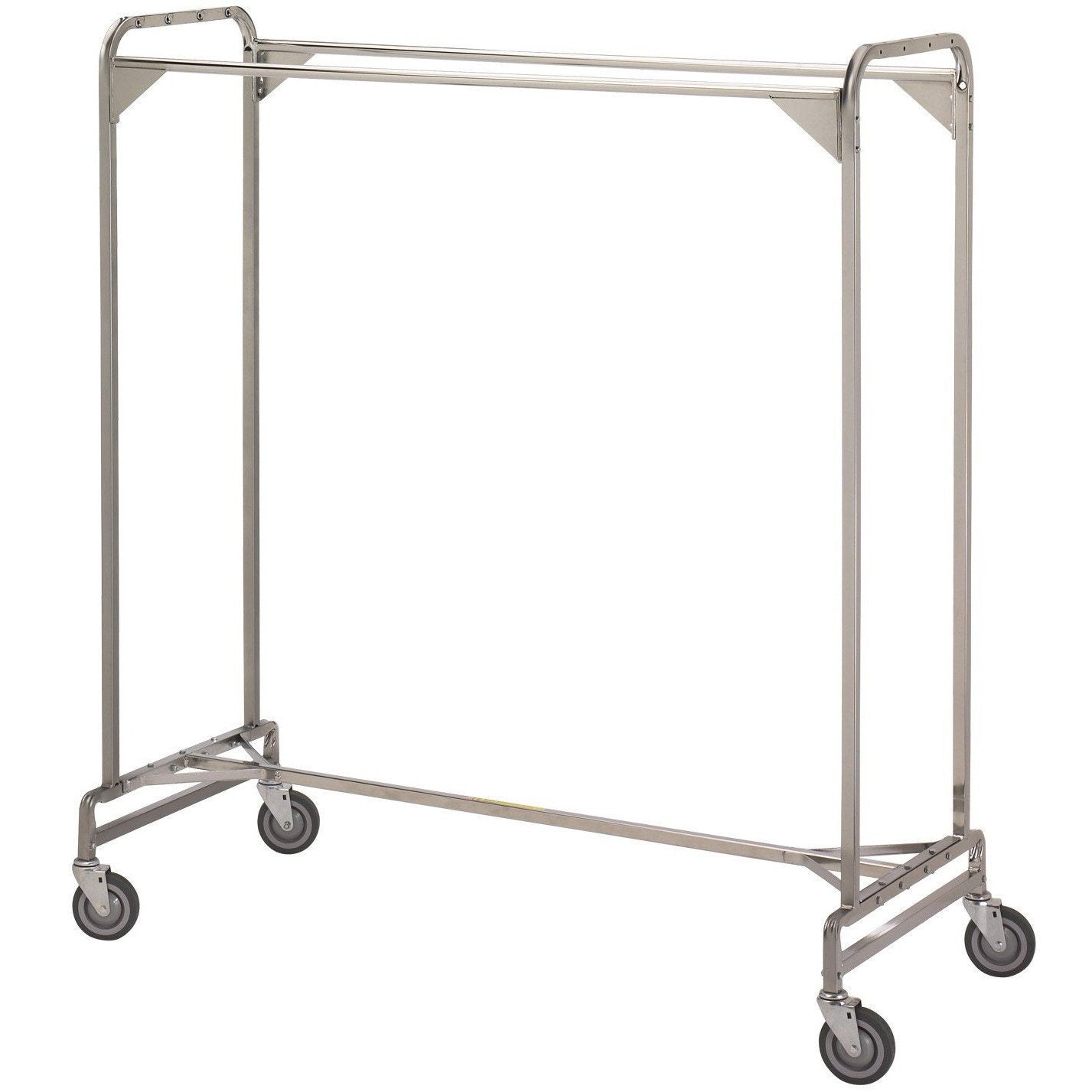 Double Rail Rolling Garment Rack 60 Wide R B Wire Products
