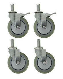 5" Rolling Wire Shelving Cart Caster Set
