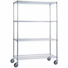 Linen Cart 18 x 48 x 72 With Wire Shelves
