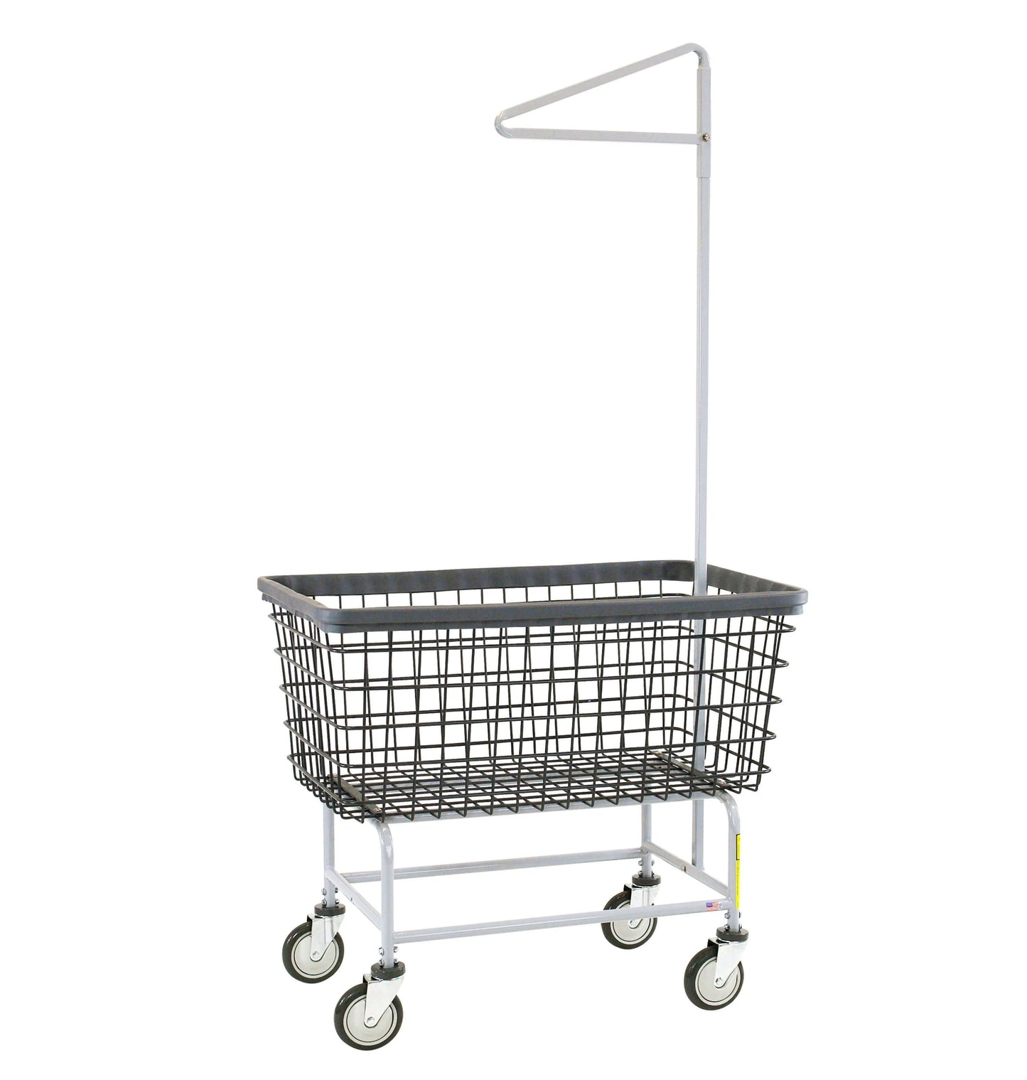 Mega Capacity Laundry Cart Double Pole Rack Big Dog