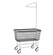 Dura-Seven™ Mega Capacity Laundry Cart (Big Dog) w/ Single Pole Rack