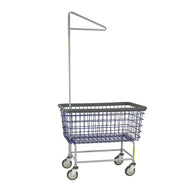 Mega Capacity Laundry Cart (Big Dog) w/ Single Pole Rack